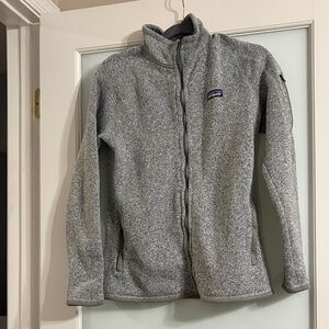 Patagonia Heathered Gray Fleece Jacket